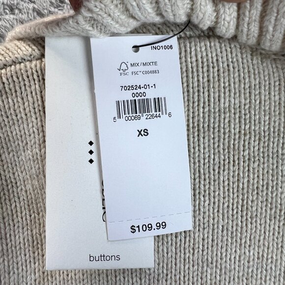 Banana Republic Womens Shawl Collar Cardigan Knit Sailor Sweater Boho Cottage - Picture 6 of 16